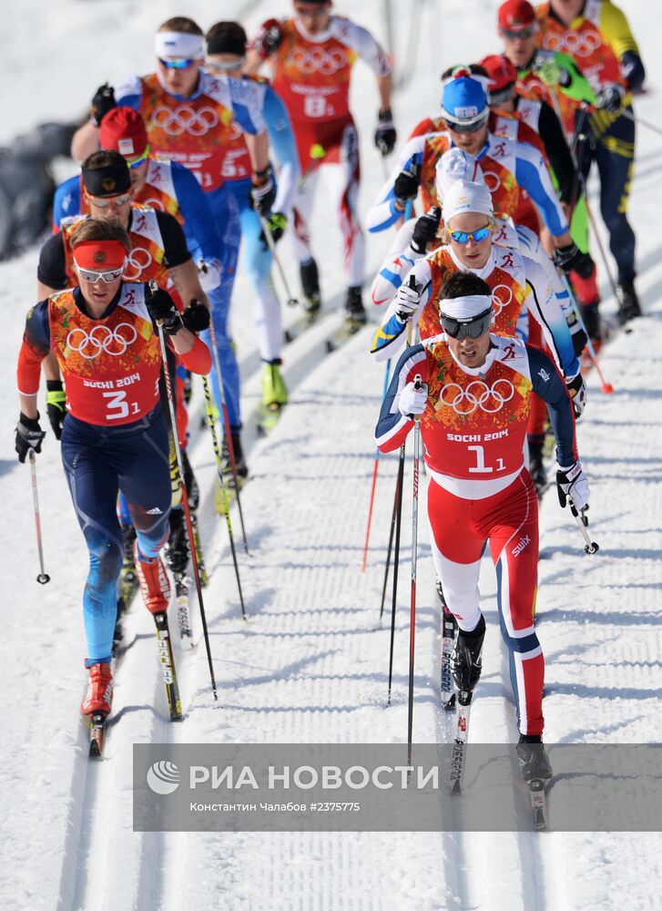 Олимпиада 2014. Лыжные гонки. Мужчины. Эстафета