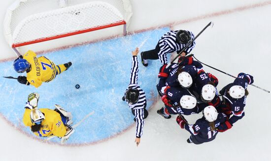 Олимпиада 2014. Хоккей. Женщины. США - Швеция