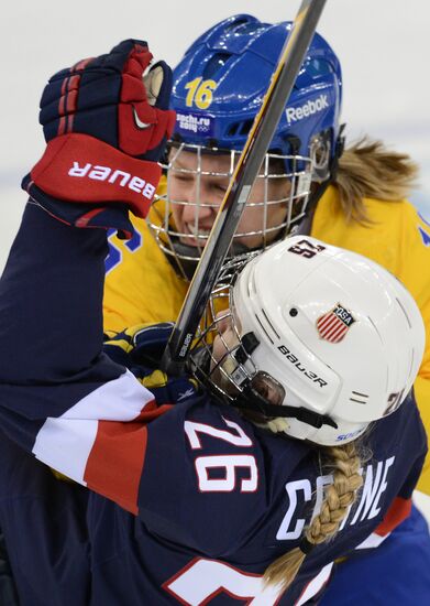 Олимпиада 2014. Хоккей. Женщины. США - Швеция