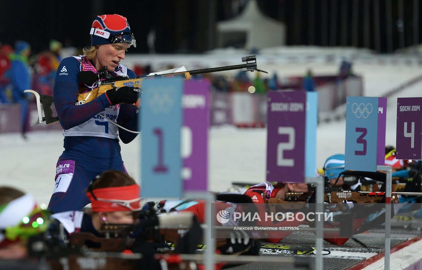 Олимпиада 2014. Биатлон. Женщины. Масс-старт