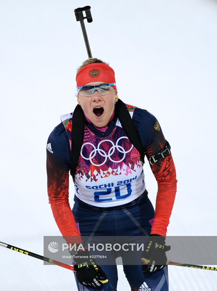 Олимпиада 2014. Биатлон. Женщины. Масс-старт