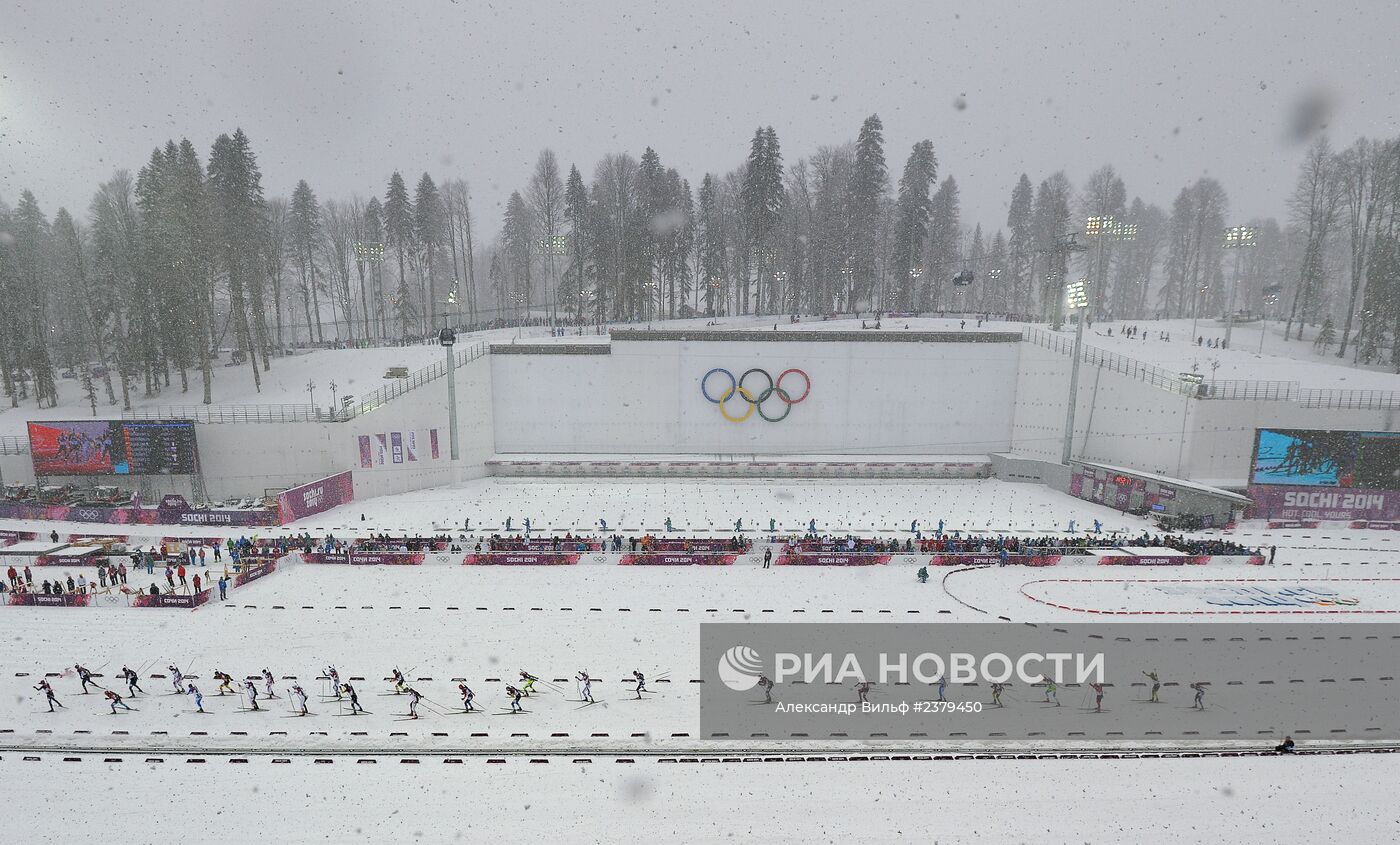 Олимпиада 2014. Биатлон. Мужчины. Масс-старт