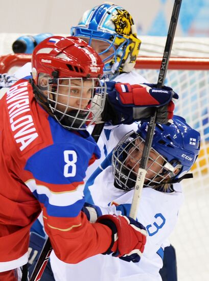 Олимпиада 2014. Хоккей. Женщины. Матч Финляндия - Россия