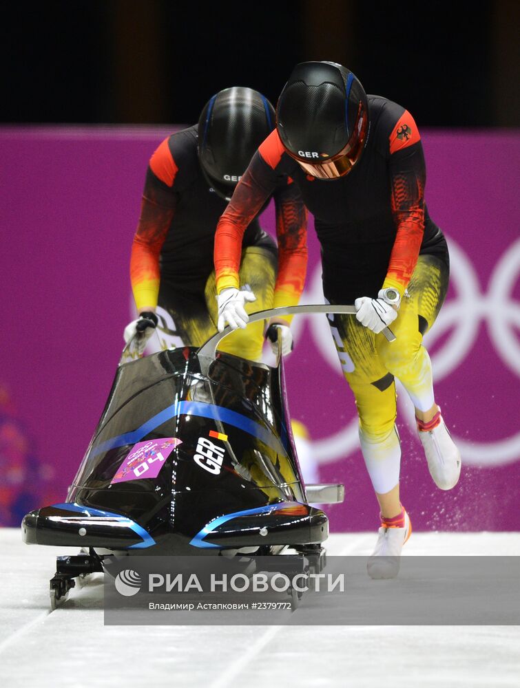 Олимпиада 2014. Бобслей. Женщины. Первый день