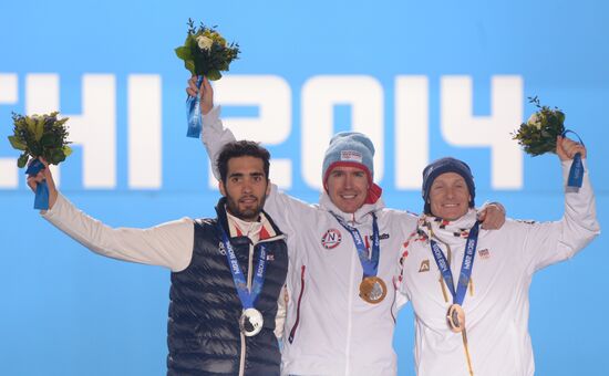 Олимпиада 2014. Церемония награждения. Одинадцатый день