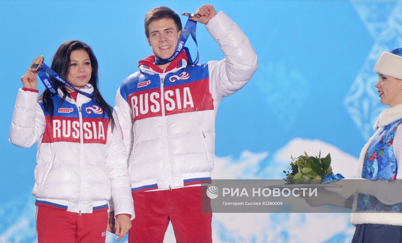 Олимпиада 2014. Церемония награждения. Одиннадцатый день