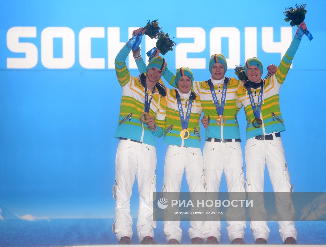 Олимпиада 2014. Церемония награждения. Одиннадцатый день