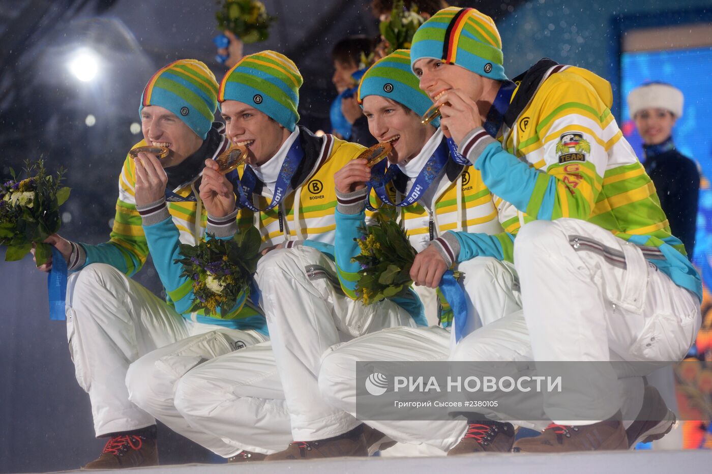Олимпиада 2014. Церемония награждения. Одиннадцатый день
