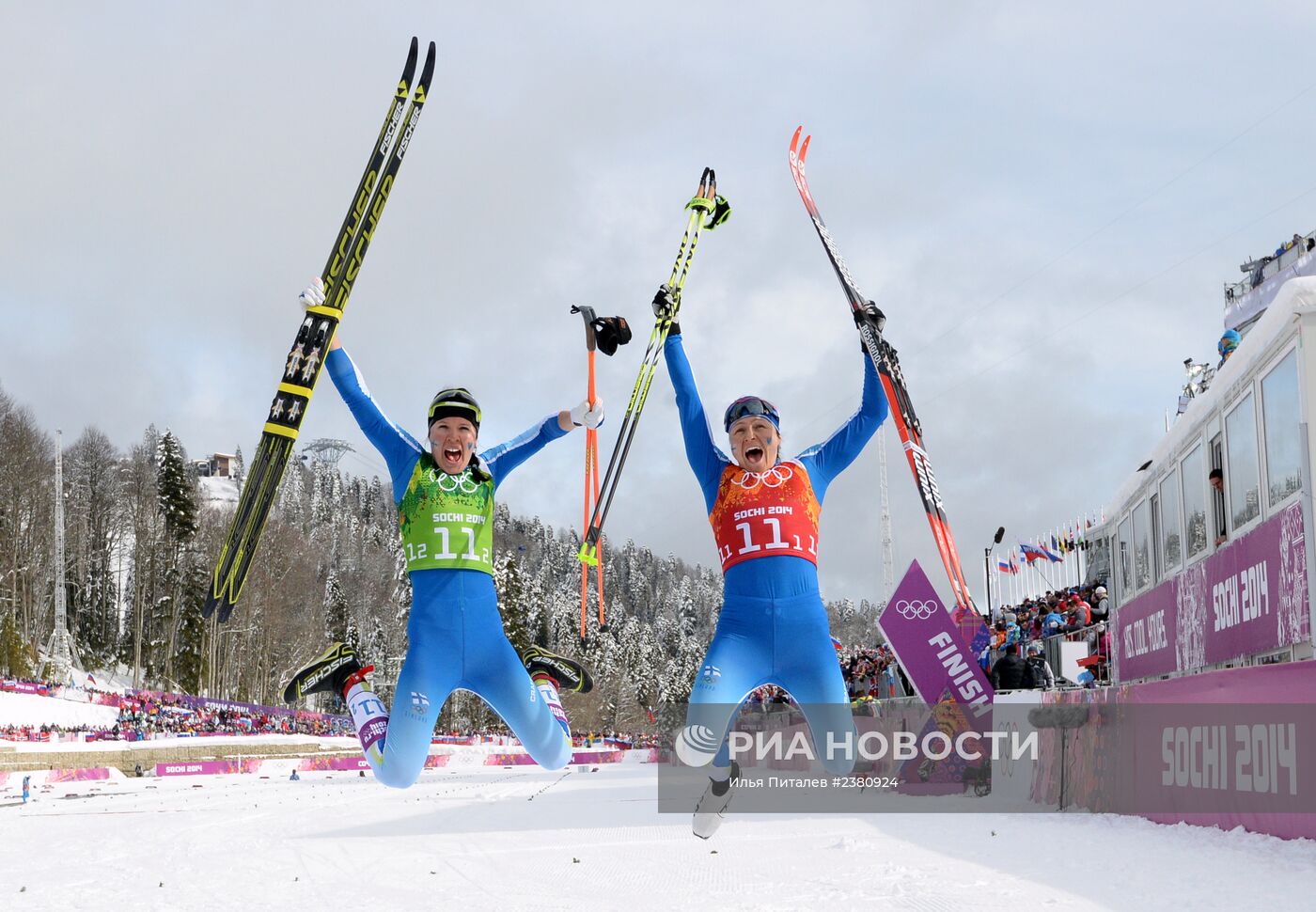 Олимпиада 2014. Лыжные гонки. Женщины. Командный спринт