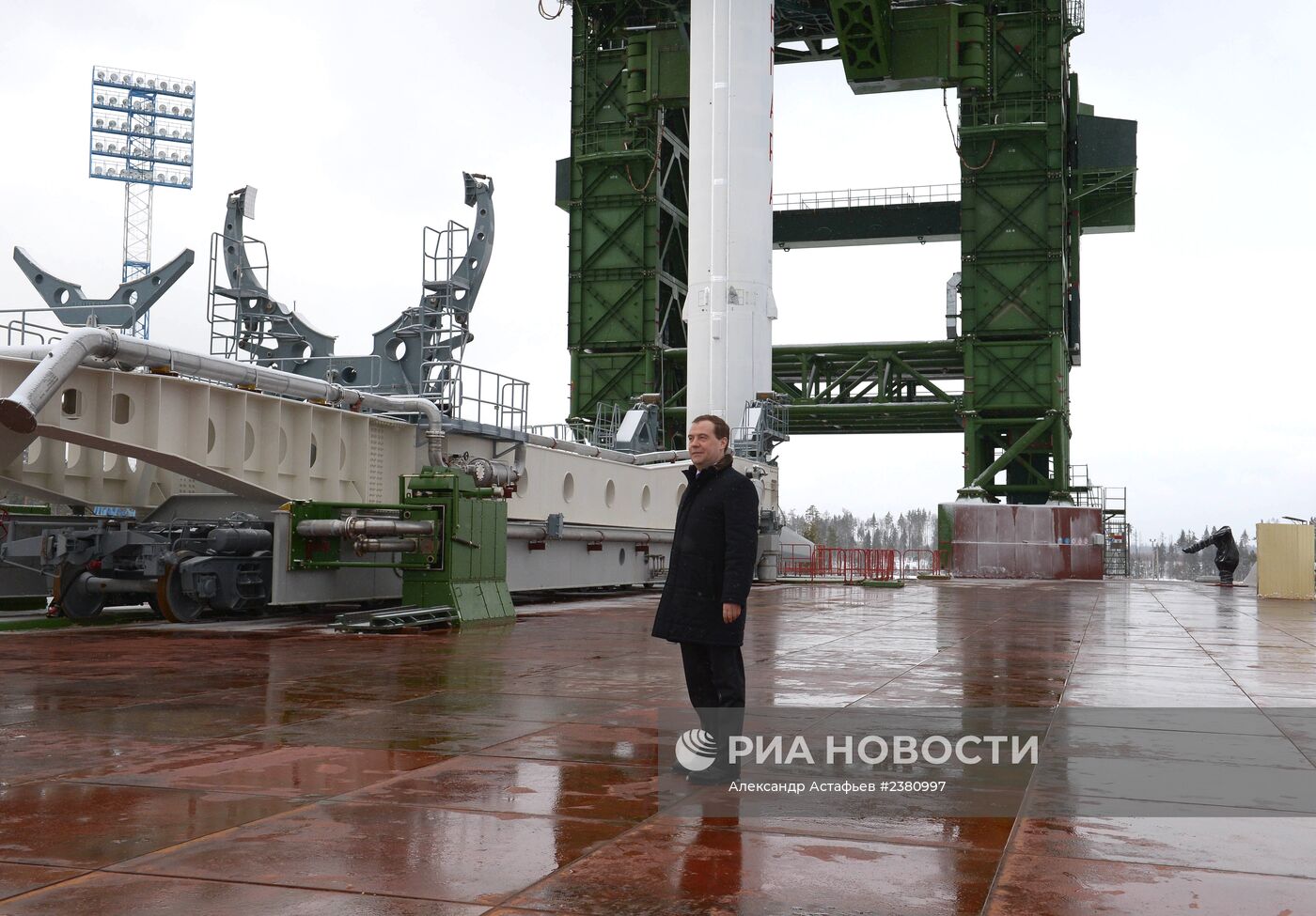 Рабочая поездка Д.Медведева в город Мирный