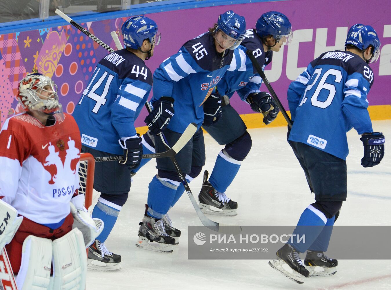Олимпиада 2014. Хоккей. Мужчины. Финляндия - Россия Олимпиада 2014. Хоккей. Мужчины. Финляндия - Россия