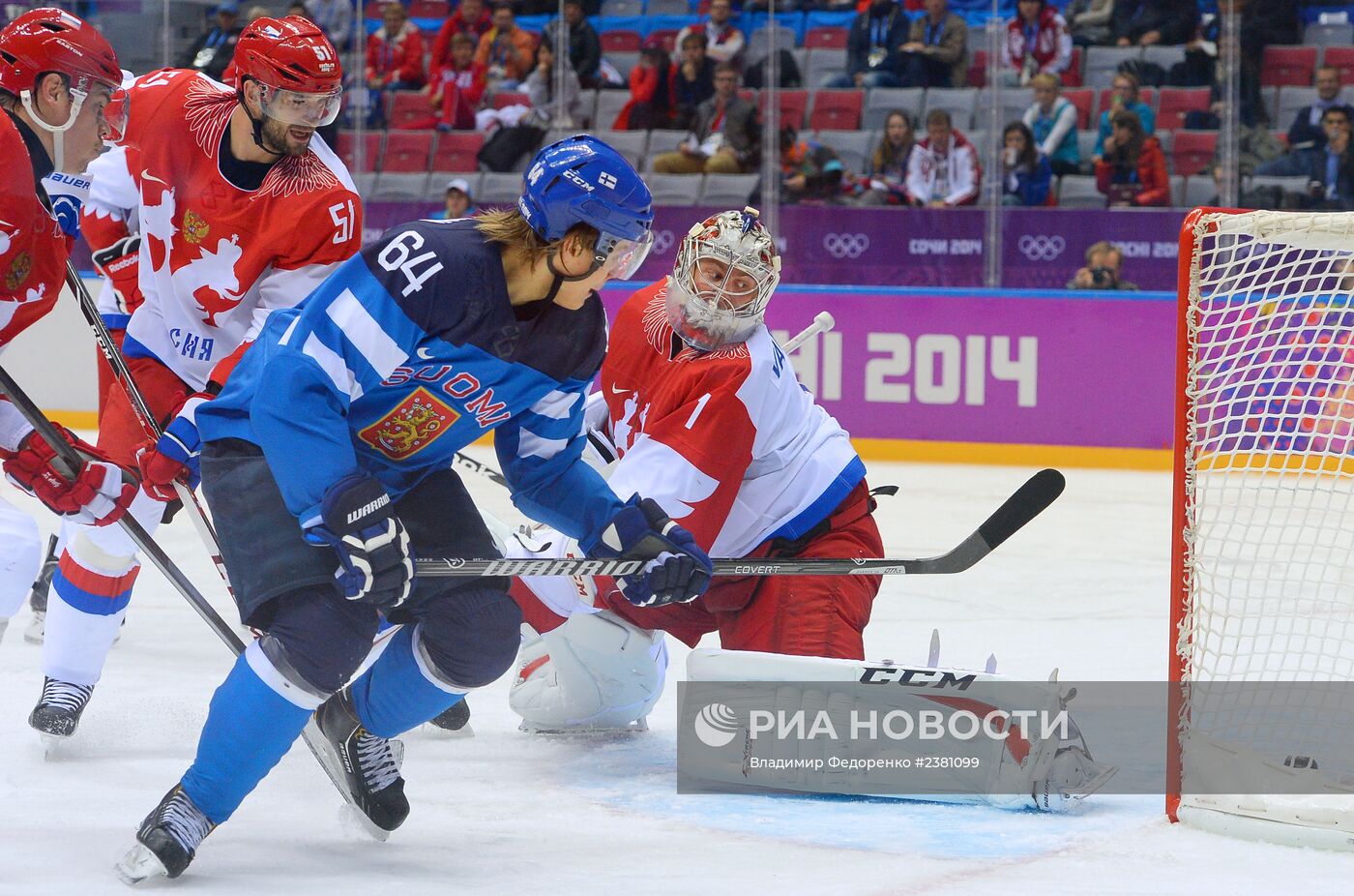 Олимпиада 2014. Хоккей. Мужчины. Финляндия - Россия