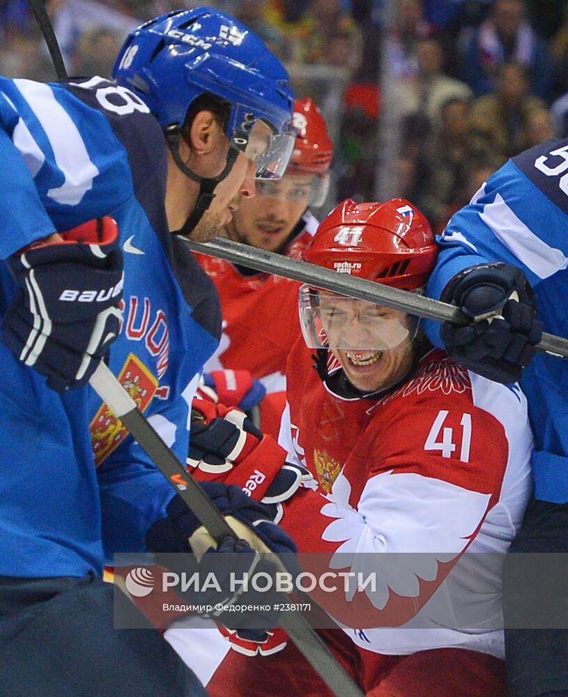 Олимпиада 2014. Хоккей. Мужчины. Финляндия - Россия