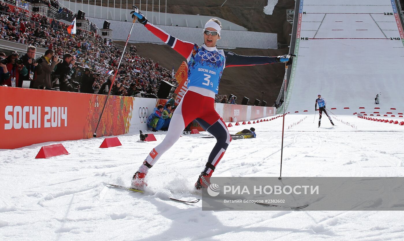 Олимпиада 2014. Лыжное двоеборье. Командные соревнования