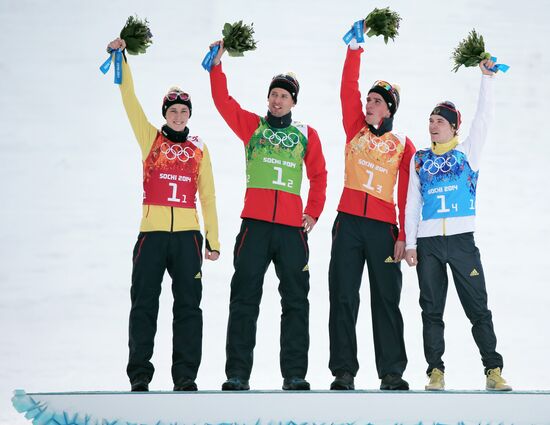 Олимпиада 2014. Лыжное двоеборье. Командные соревнования