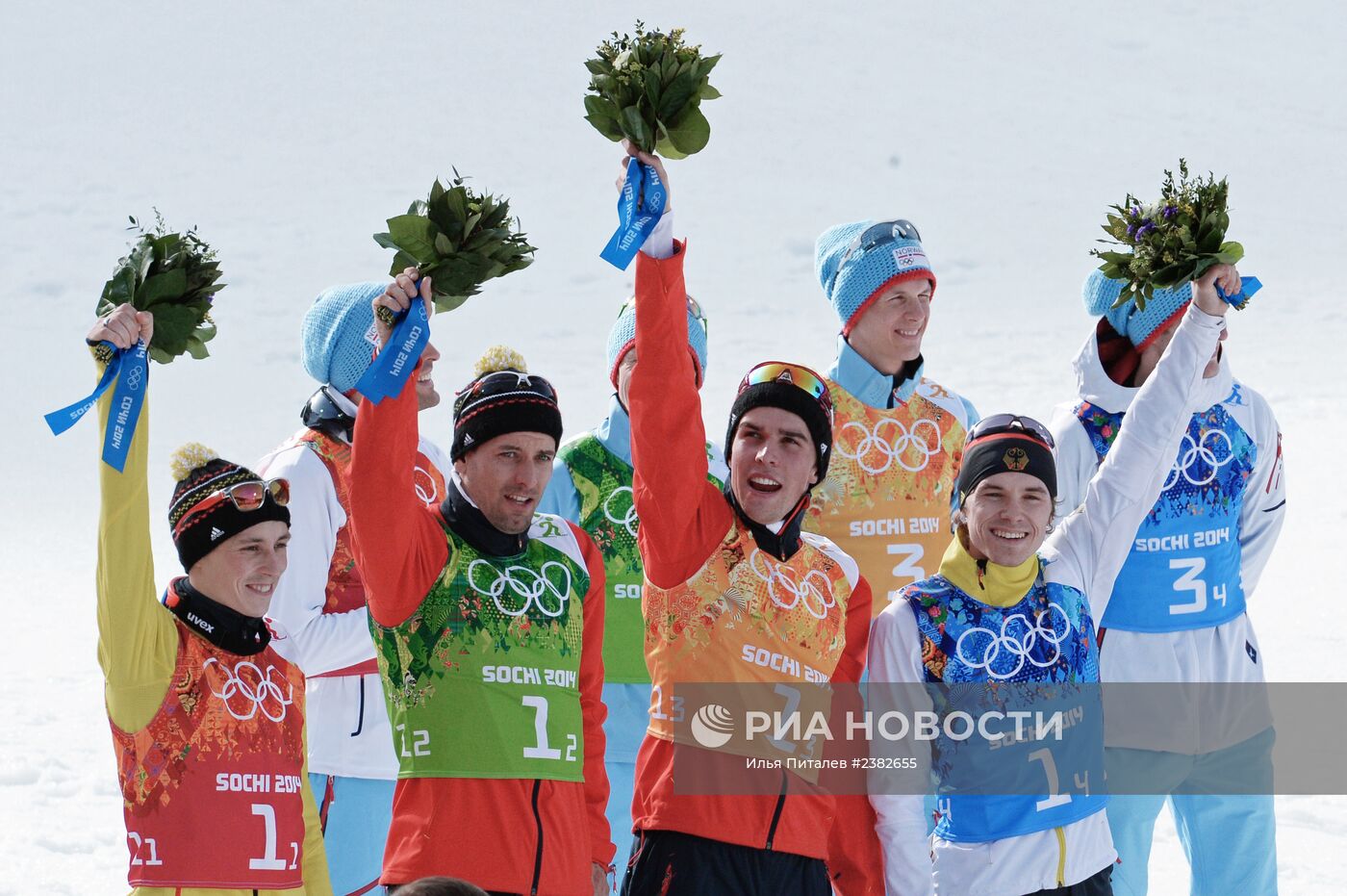 Олимпиада 2014. Лыжное двоеборье. Командные соревнования