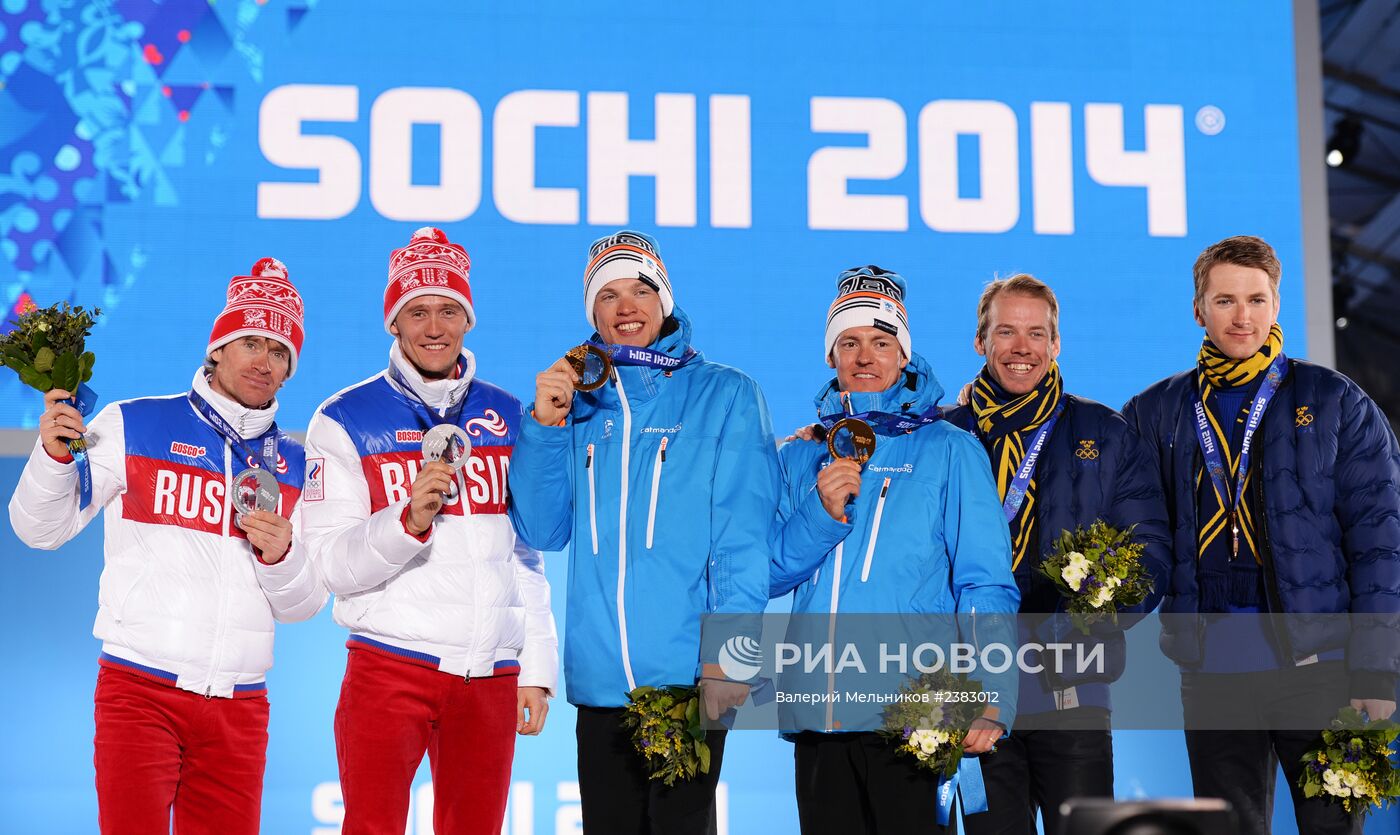 Олимпиада 2014. Церемония награждения. Тринадцатый день