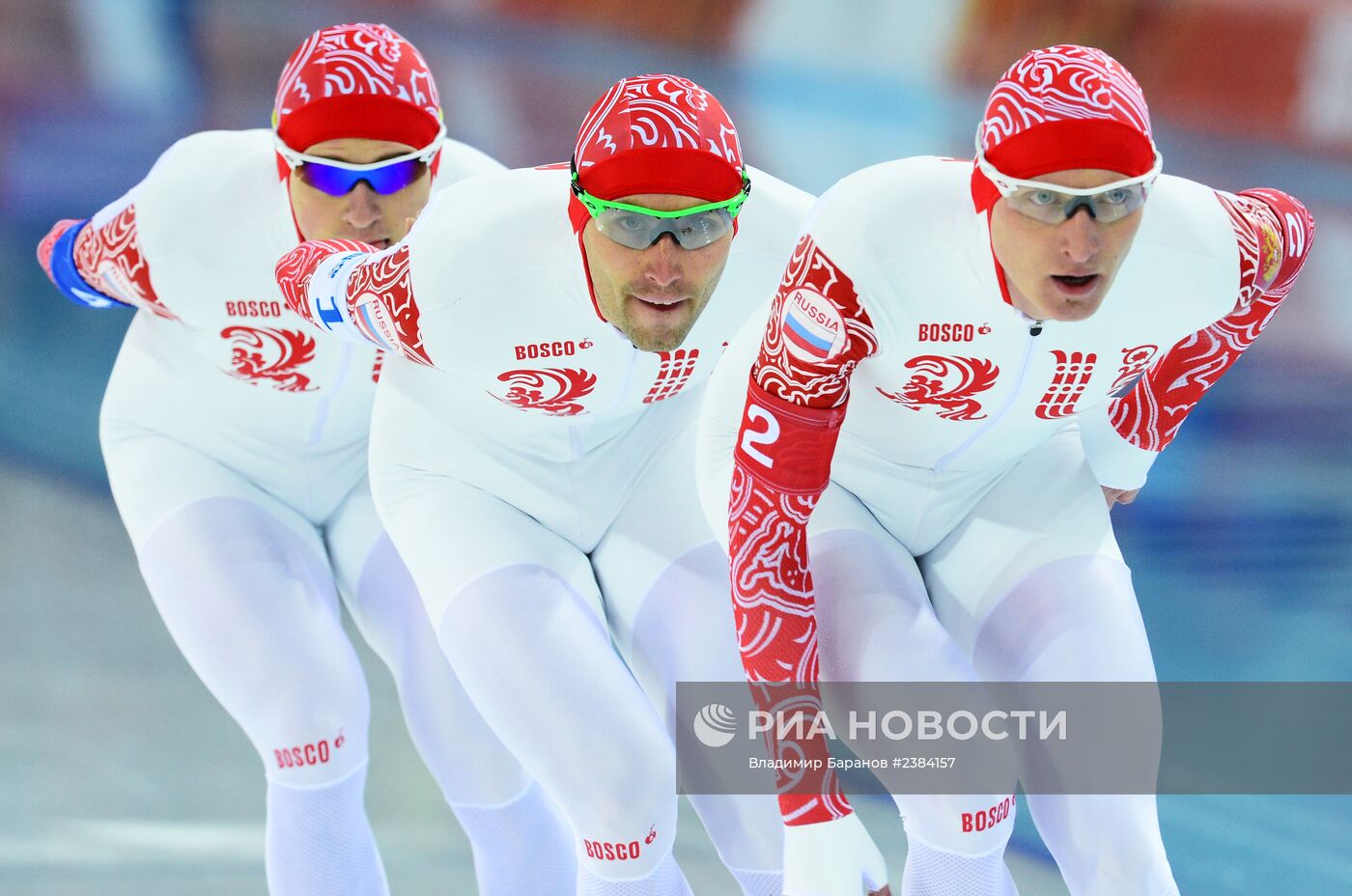 Олимпиада 2014. Конькобежный спорт. Мужчины. Командная гонка преследования. Предварительные забеги