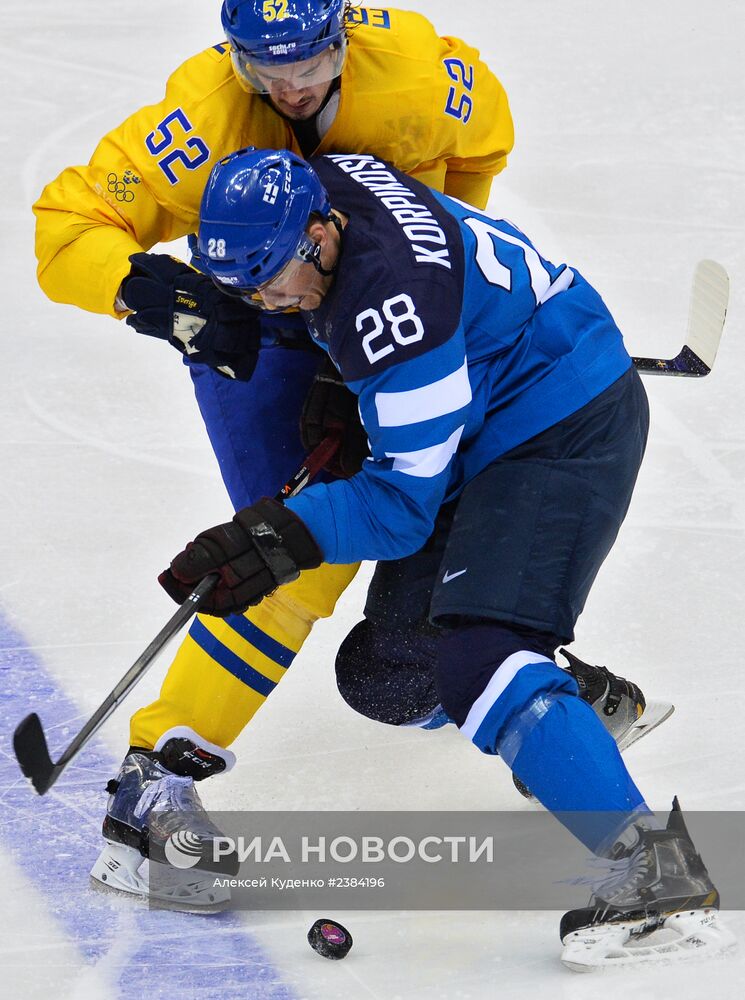 Олимпиада 2014. Хоккей. Мужчины. Швеция - Финляндия