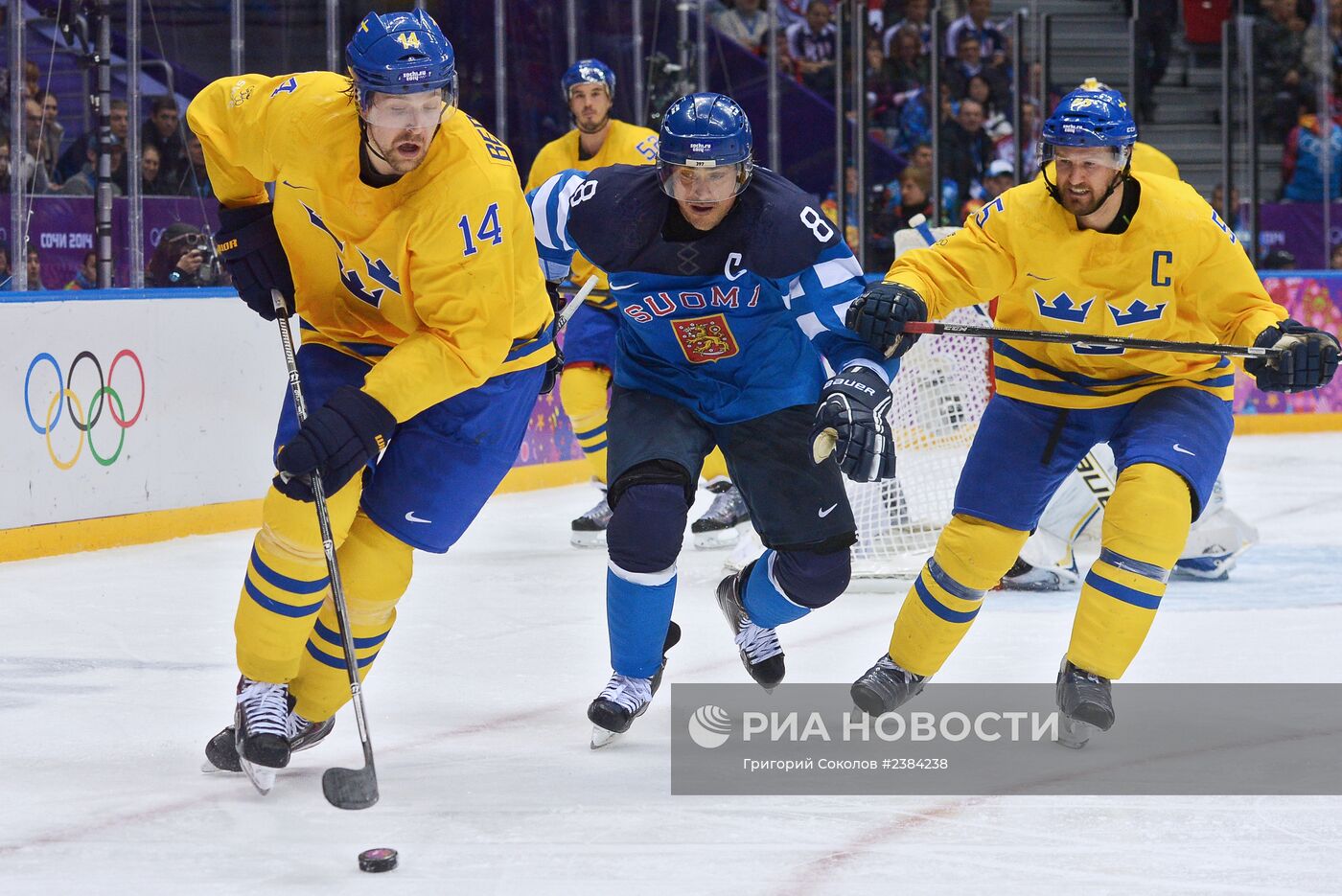 Олимпиада 2014. Хоккей. Мужчины. Швеция - Финляндия