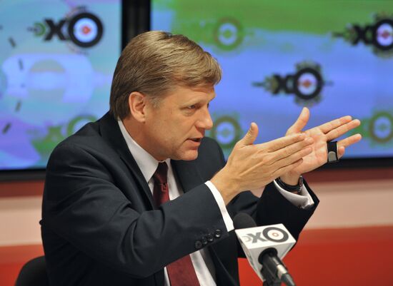 Посол США в России Майкл Макфол в прямом эфире радиостанции "Эхо Москвы"