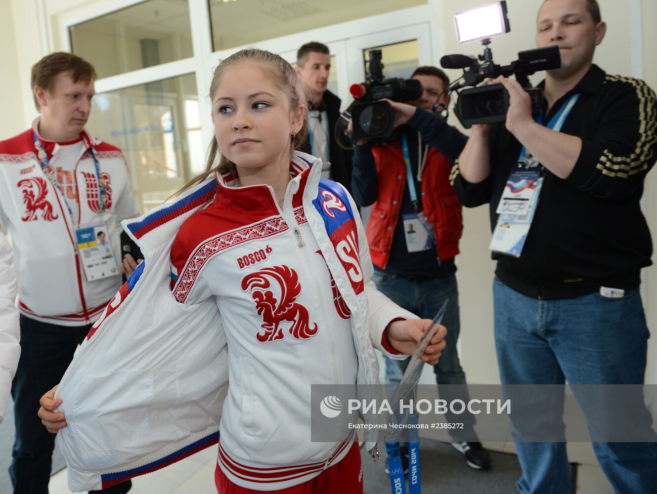 Пресс-конференция российских чемпионок по фигурному катанию на Олимпиаде 2014