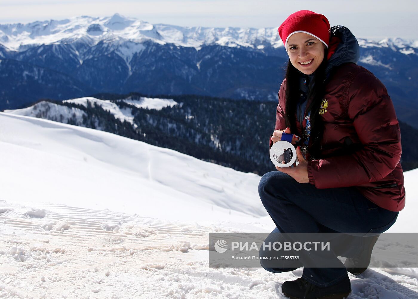 Серебрянный призер в смешанной эстафете в соревнованиях по санному спорту Т. Иванова