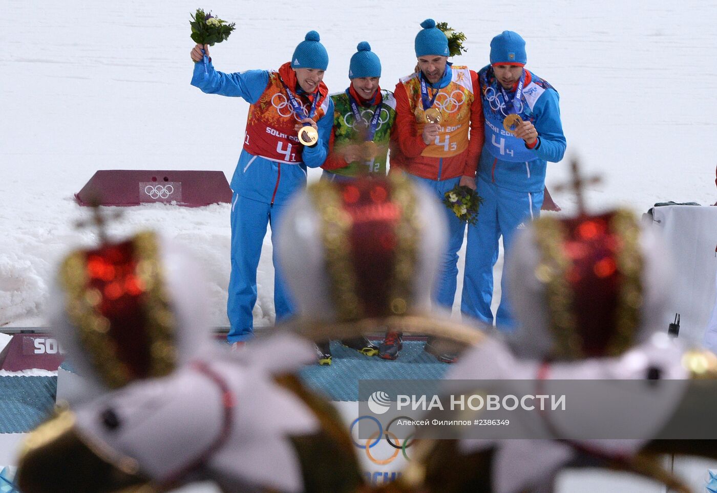 Олимпиада 2014. Биатлон. Мужчины. Эстафета