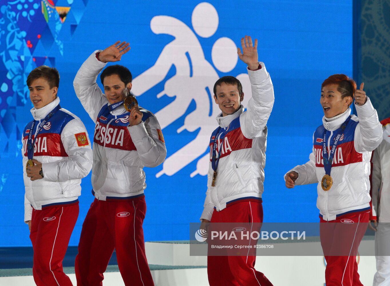 Олимпиада 2014. Церемония награждения. Пятнадцатый день