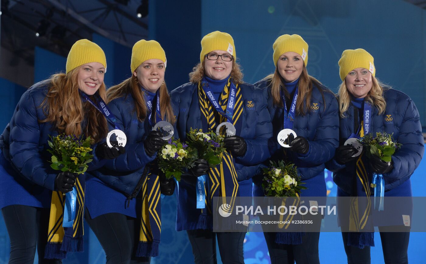 Олимпиада 2014. Церемония награждения. Пятнадцатый день