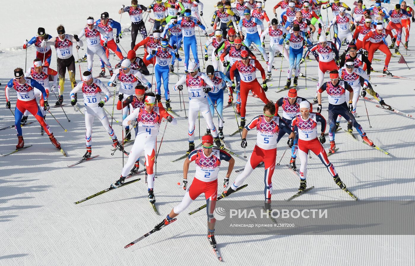 Олимпиада 2014. Лыжные гонки. Мужчины. Масс-старт