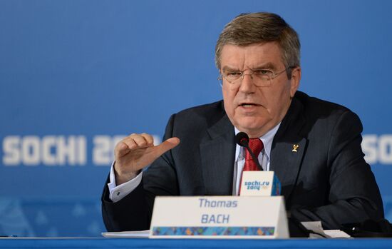 Пресс-конференция президента МОК Т.Баха по итогам XXII зимних Олимпийских игр
