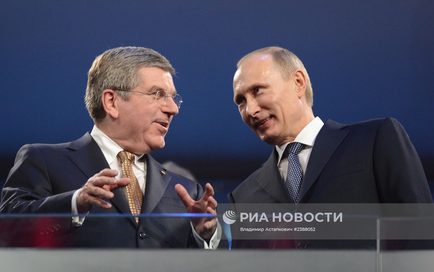 В.Путин и Д.Медведев посетили церемонию закрытия XXII зимних Олимпийских игр в Сочи