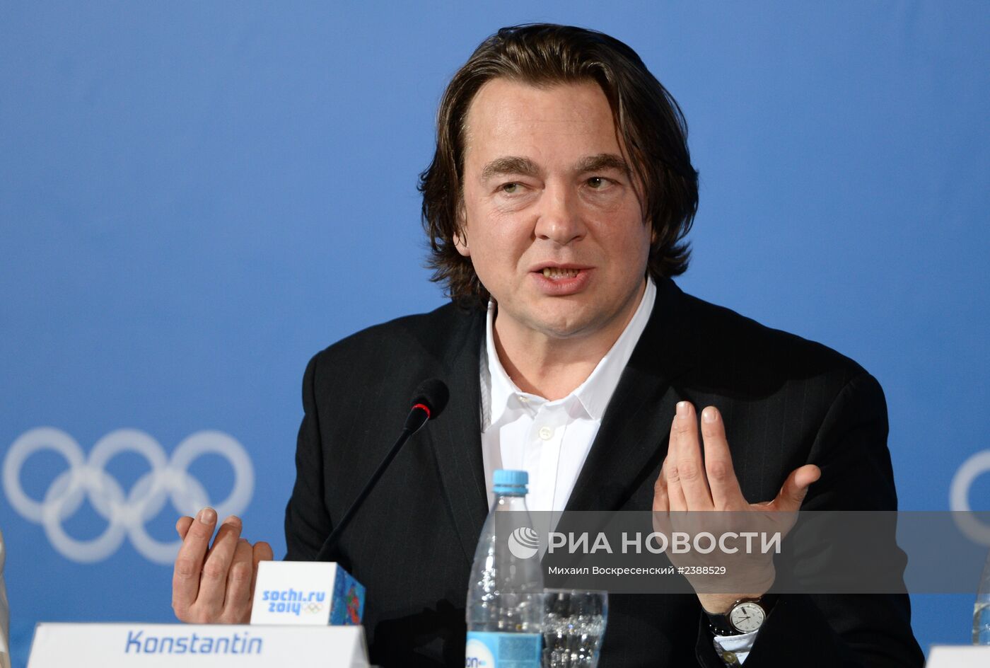Пресс-конференция К. Эрнста, посвященная закрытию XXII Олимпиады в Сочи