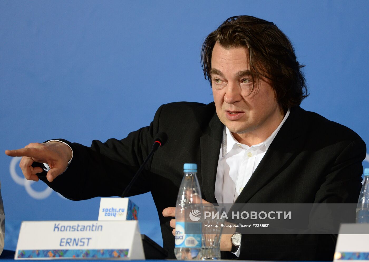 Пресс-конференция К. Эрнста, посвященная закрытию XXII Олимпиады в Сочи