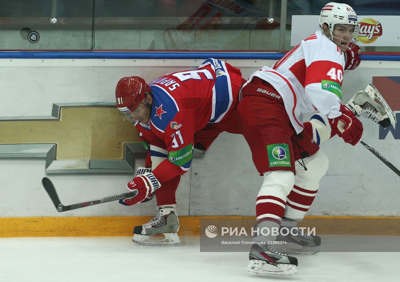 Хоккей. КХЛ. Матч ЦСКА - "Спартак"