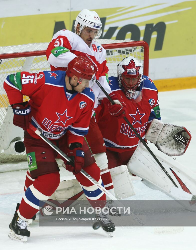 Хоккей. КХЛ. Матч ЦСКА - "Спартак"