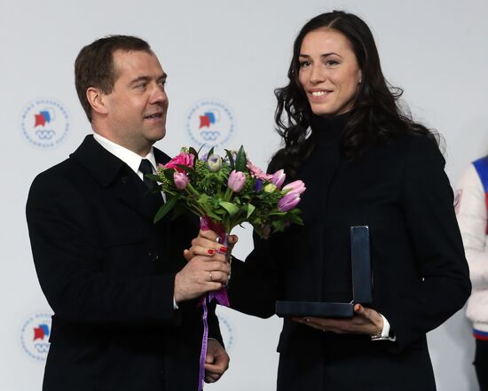 Д.Медведев поздравил победителей и призеров Олимпийских игр в Сочи