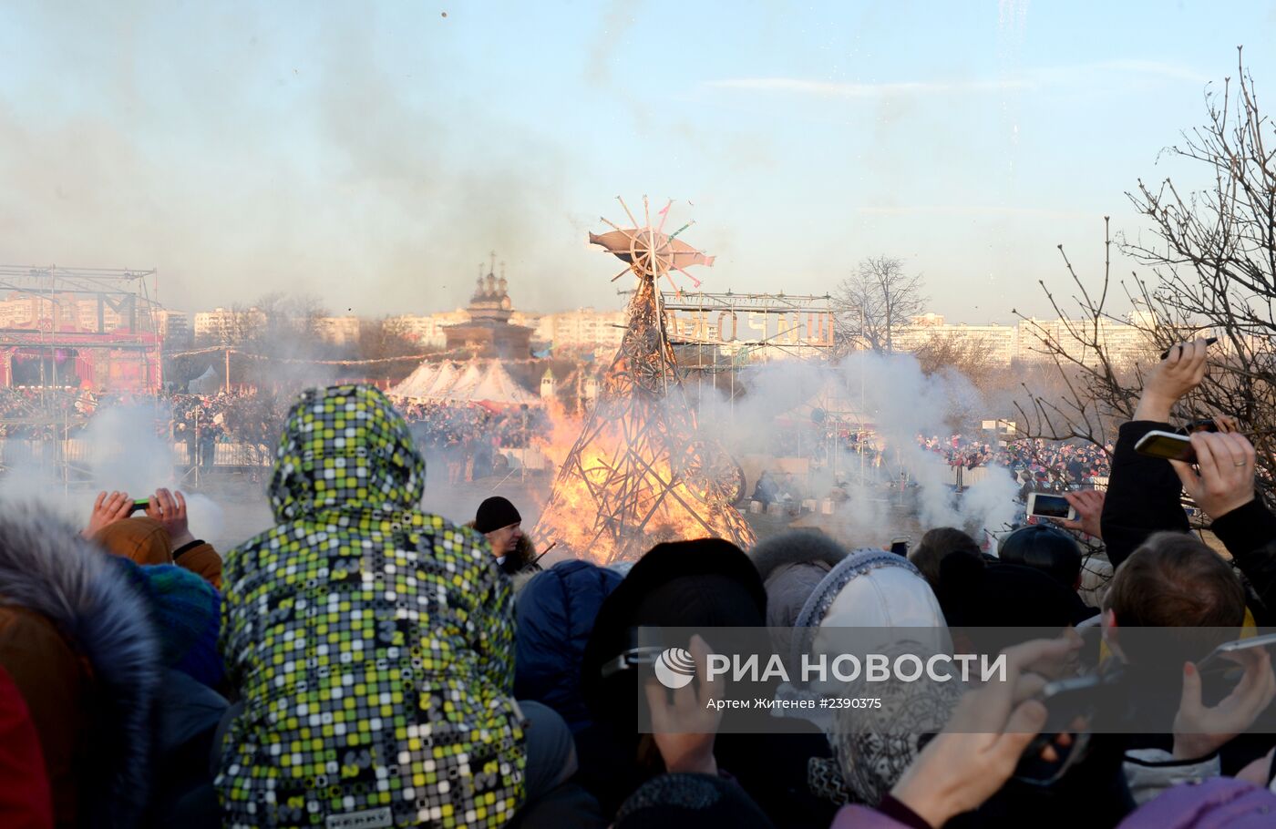 Масленичные гуляния в Москве и Московской области