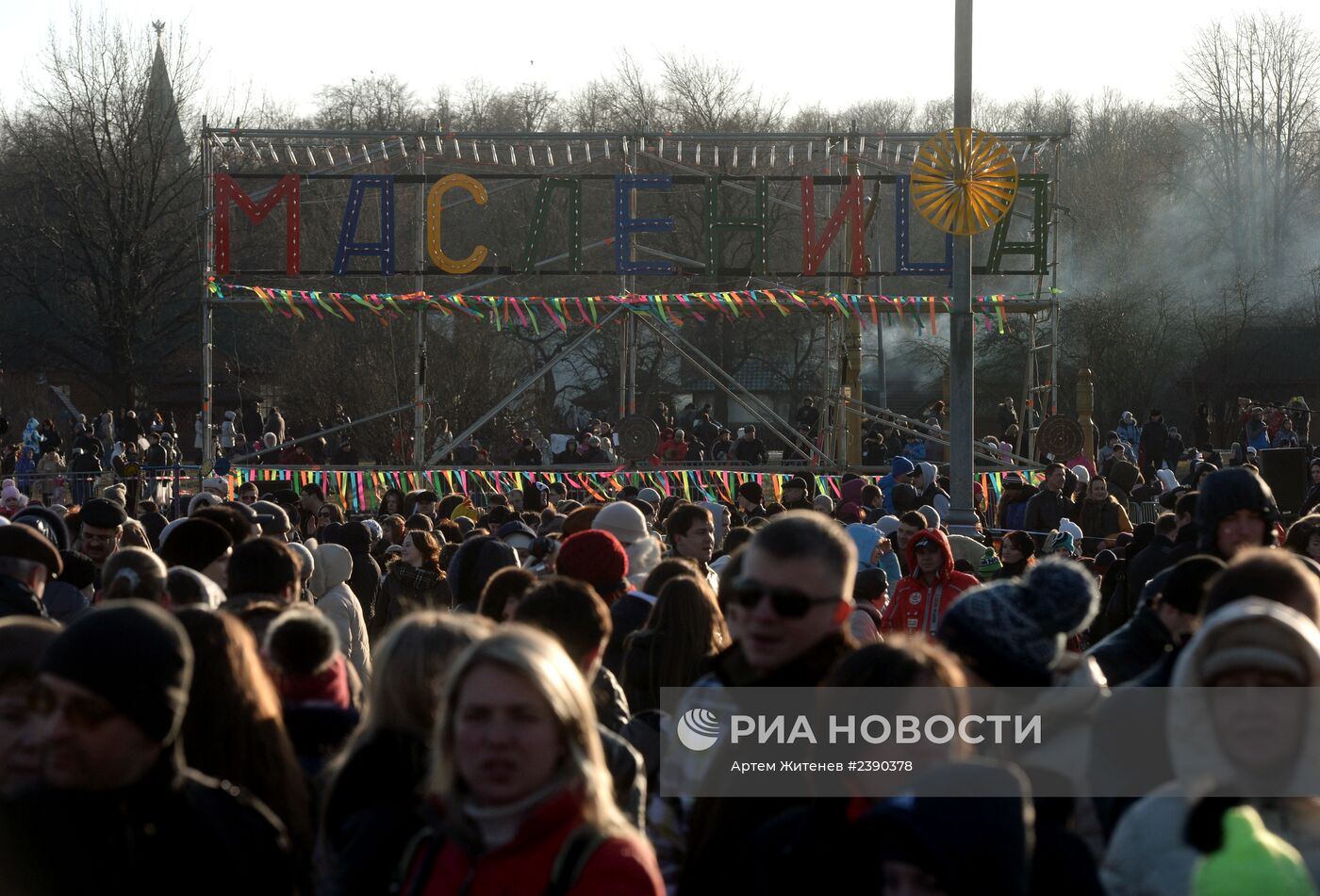 Масленичные гуляния в Москве и Московской области