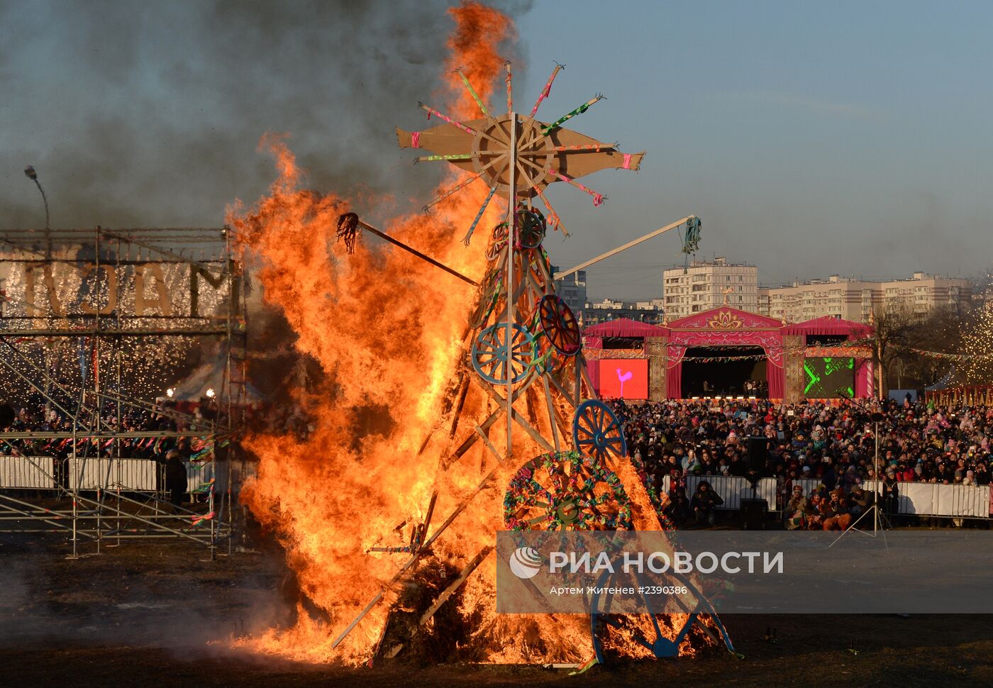 Масленичные гуляния в Москве и Московской области