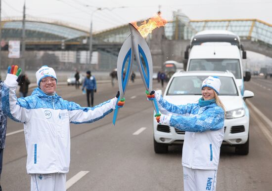 Эстафета Паралимпийского огня. Москва