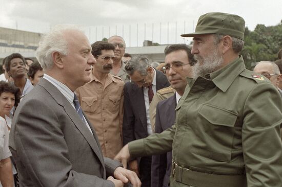 Визит Михаила Горбачева на Кубу