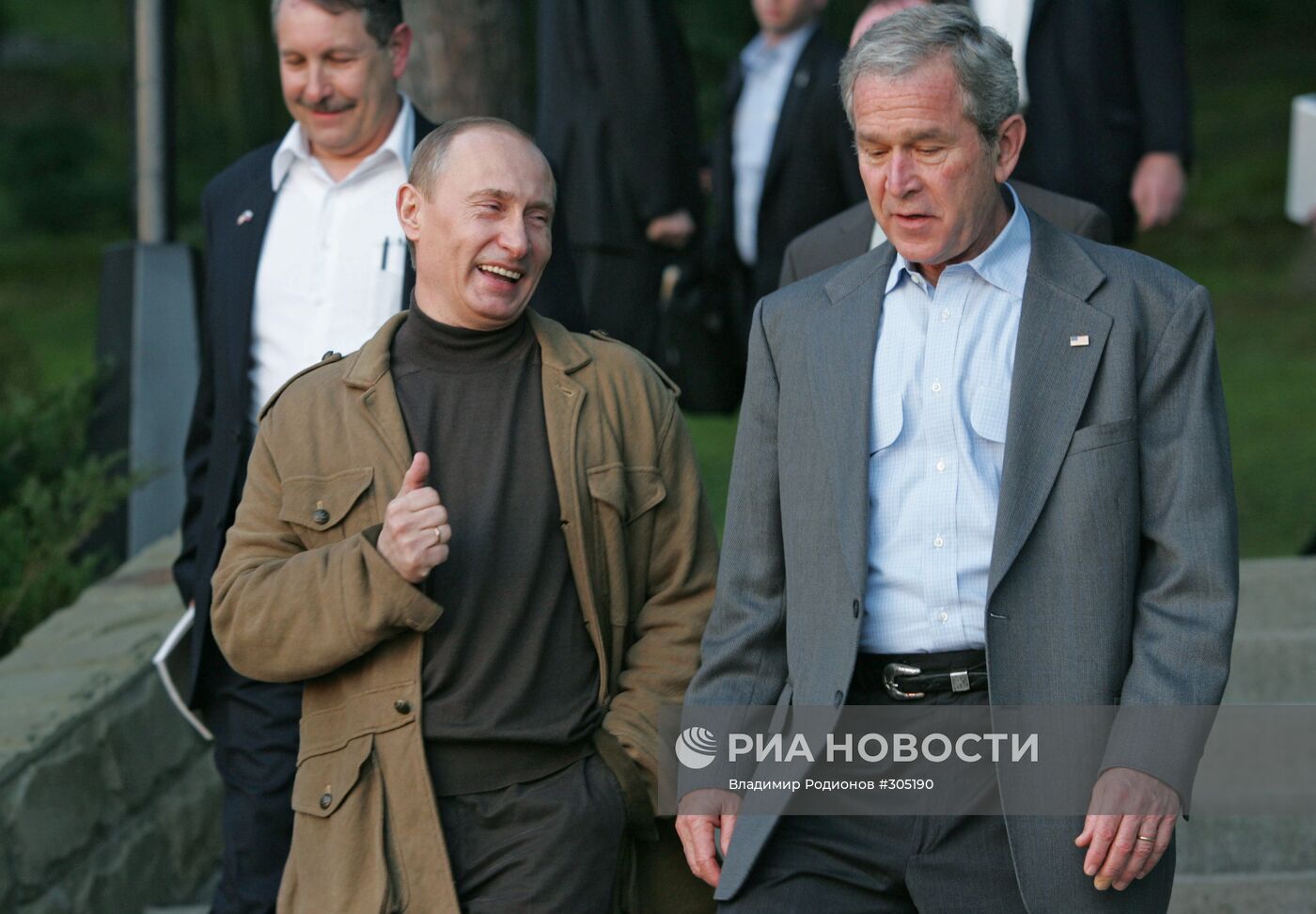 Дж.Буш В.Путин