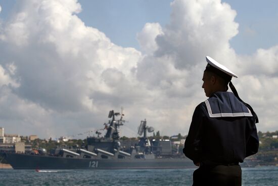 Военно-морской парад кораблей Черноморского флота РФ