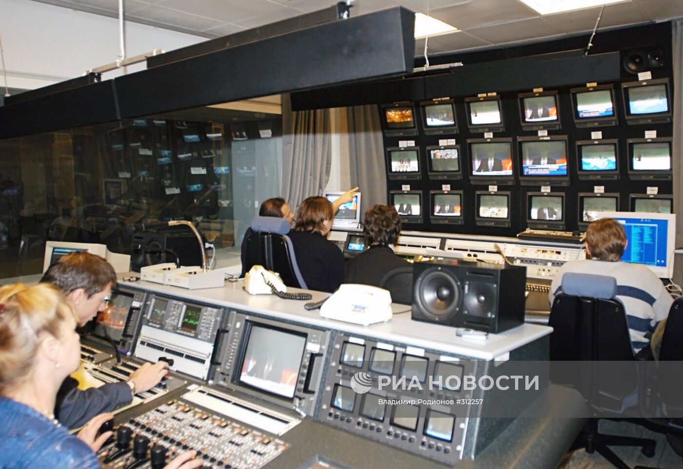 В аппаратной телерадиокомплекса в Кремле