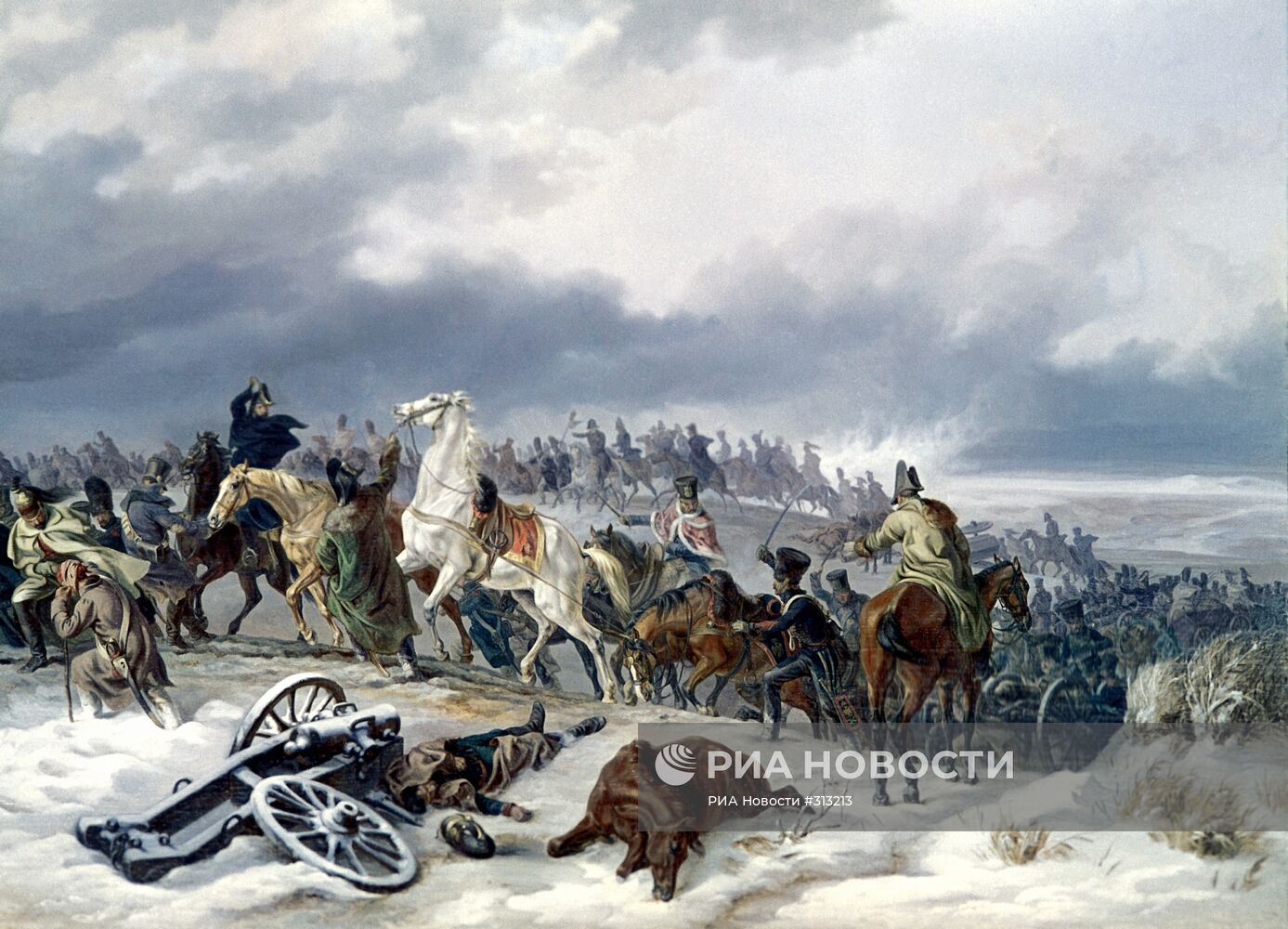 Переход наполеоновской армии через реку Березину