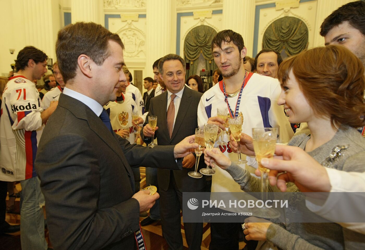 Д.Медведев А.Овечкин