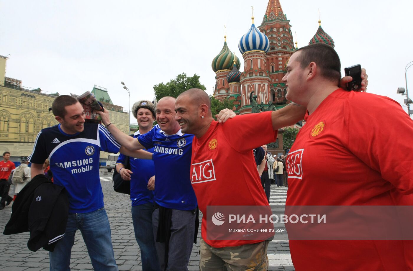 Английские болельщики в Москве