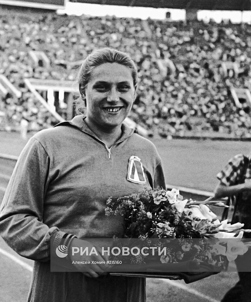 Советская спортсменка Т.Пресс
